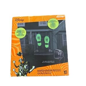 Disney Haunted Mansion LED Light Show Green Footsteps Projector Halloween NEW